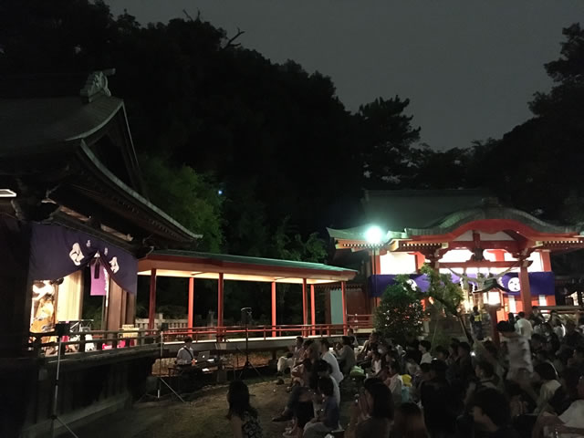 自由が丘　熊野神社　例大祭　神楽殿